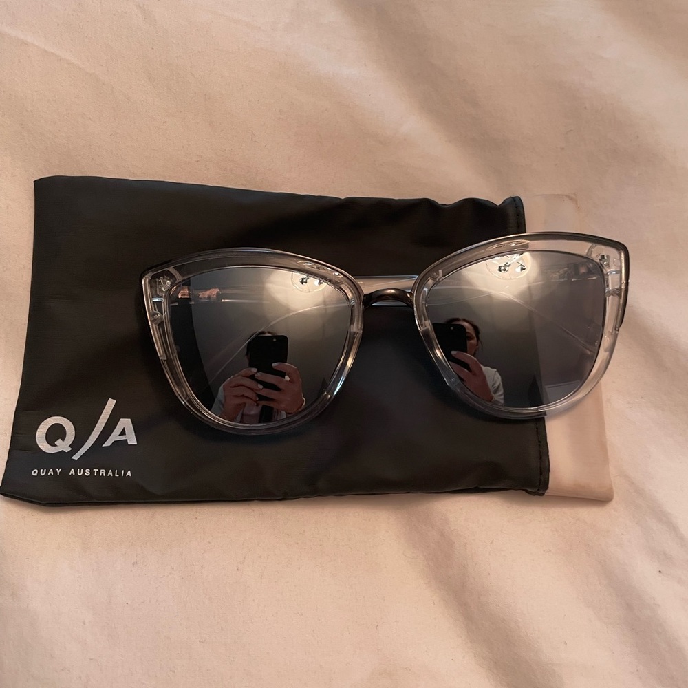 QUAY my girl clear sunglasses